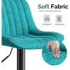 UNISOAR Modern Swivel Bar Stools Set of 2/4,  Counter Height Bar Stools with Adjustable Height Upholstered Bar Chair with Back and Footrest for Bar - 4 of 4