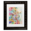 Trademark Fine Art Michael Tompsett Chicago City Street Map II Matted Framed Art - 2 of 4