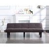 AndMakers 69.7 in. Dark Gray Faux Suede Twin Size Sofa Bed - 3 of 4