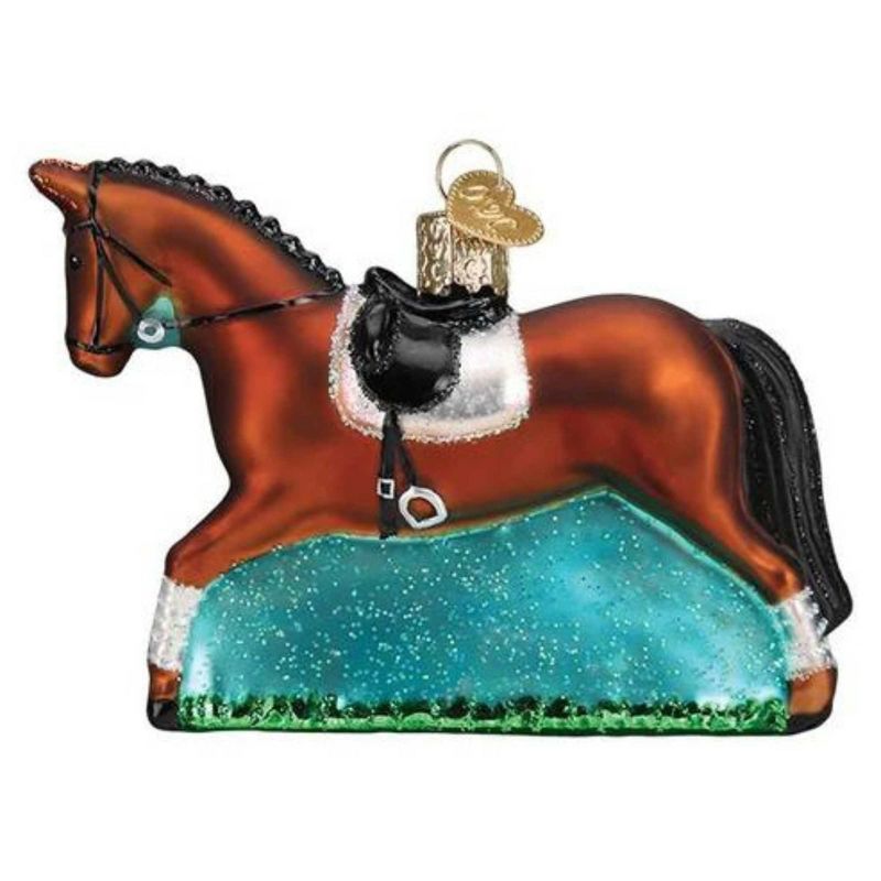 Old World Christmas 3.0 Inch Dressage Horse Power Obedience Strength Tree Ornaments, 3 of 4