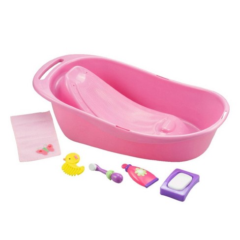 pink baby bath tub