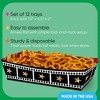 Big Dot of Happiness Red Carpet Paper Food Trays, Disposable Double-Sided Paper Food Holders for Nachos, Hot Dogs, French Fries - 12 Ct - 3 of 4