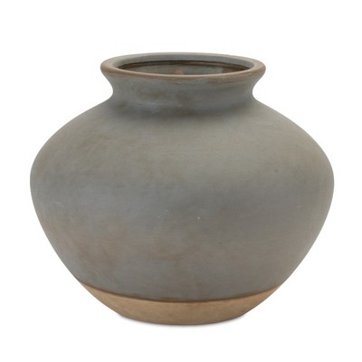 Melrose Two Tone Ceramic Vase 9"D