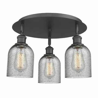 Caledonia - 3 Light Flush Mount In Industrial Style-9.5 Inches Tall and 16.75 Inches Wide
