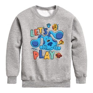 Boys' - Blue's Clues & You! - Let's Play Graphic Long Sleeve Fleece Sweatshirt - 1 of 4