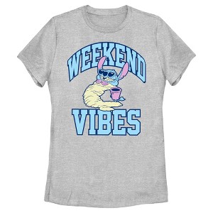 Women's Lilo & Stitch Weekend Vibes T-Shirt - 1 of 4