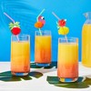 Blue Panda 100 Pack Tropical Hawaiian Straws for Summer Party Favors, Cocktails Dinner - 2 of 4