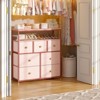 SKRAN Dresser for Bedroom with 7 Drawers and 2 Shelves for Closet with Wooden Top and Metal Frame, Tall Dressers & Chest of Drawers - 2 of 4