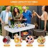 SUGIFT Portable Ice Cooler Table with Drainage, Skirt & Handle, 440LBS Capacity Outdoor Beverage Station for Party, Wedding, BBQ and Events - 2 of 4