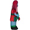 Gemmy Christmas Inflatable Sally in Patchwork Dress with Monster Wreath, 5 ft Tall, Multi - 4 of 4