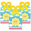 Big Dot of Happiness You Are My Sunshine - Square Favor Gift Boxes - Baby Shower or Birthday Party Bow Boxes - Set of 12 - 2 of 4