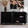 Bella Depot Modern Storage Sideboard Buffet Cabinet with Artificial Rattan Door, Entryway,Kitchen - 2 of 4