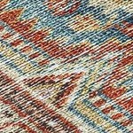 brick red, dark blue, beige