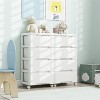 HDZNVF Rolling Storage Cabinet with Universal Wheels and 5 Drawers - 4 of 4