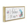 Stupell Industries Believe In Me Blue Unicorn, 25" x 11" - 3 of 4