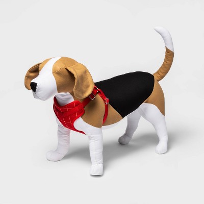 blue tartan dog harness