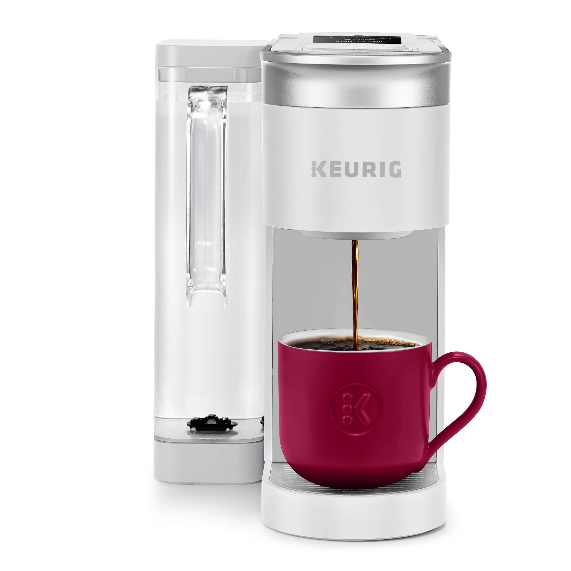 Keurig K-Supreme SMART Single-Serve Coffee Maker with WiFi Compatibility, 4 Brew Sizes, and 66oz Removable Reservoir - White: Custom Brew Strength