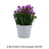 Unique Bargains Artificial Plants Water Grass with Plum Blossoms Plastic 3.94"x3.94"x7.87" 1 Pcs - 3 of 4
