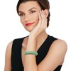 Ross-Simons Carved Green Jade Bangle Bracelet With 14kt Yellow Gold - 2 of 3