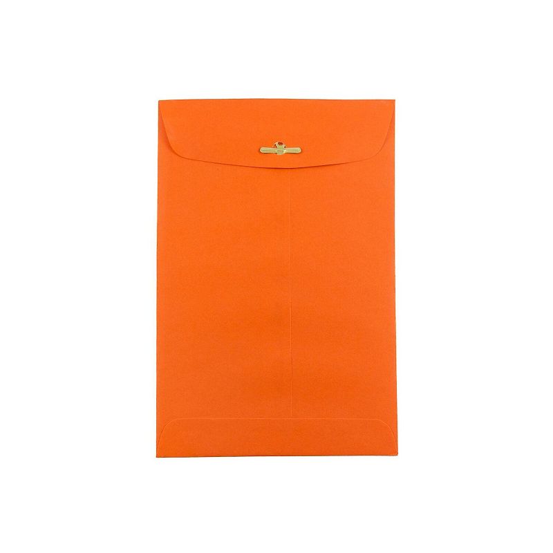JAM Paper Open End Clasp Catalog Envelopes 6" x 9" Orange Recycled 100/Pack (V0128127), 2 of 5