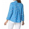 Women's Side Tab Crinkle Cotton Button Front Top - habitat M - 2 of 3