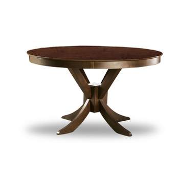 53" Raven Round Dining Table Walnut - HOMES: Inside + Out