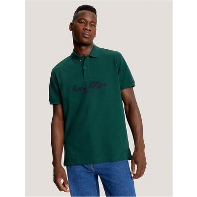 Tommy Hilfiger Mens Embroidered Script Polo Shirt