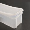 LunaLulinlk Set of 3 Pasta Storage Containers with Lid, Airtight Spaghetti for Refrigerator, Kitchen Pantry (White) - 2 of 4