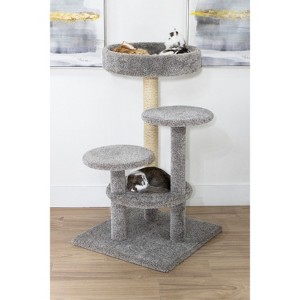 HomeStock Cat Perch for Extra Large Cats, Gray - 1 of 4