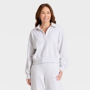 Women's Fleece Pullover Sweatshirt - Universal Thread™ - 1 of 3