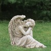 Northlight 17" Gray Resting Angel Outdoor Garden Statue - 2 of 4