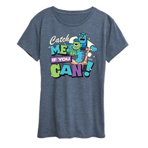 Women's - Monsters Inc - Mike Sully Catch Me If You Can Short Sleeve Graphic T-Shirt - 1 of 4