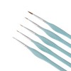 Unique Bargains Liner Brush for Watercolor Wooden Handle with Wolf Hair Bristles 5 Pcs - 3 of 3