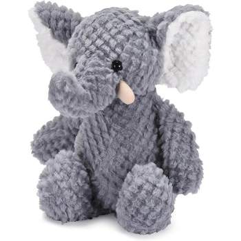 CHILDLIKE BEHAVIOR 15'' x 10'' Elephant Stuffed Toy, White & Light Purple