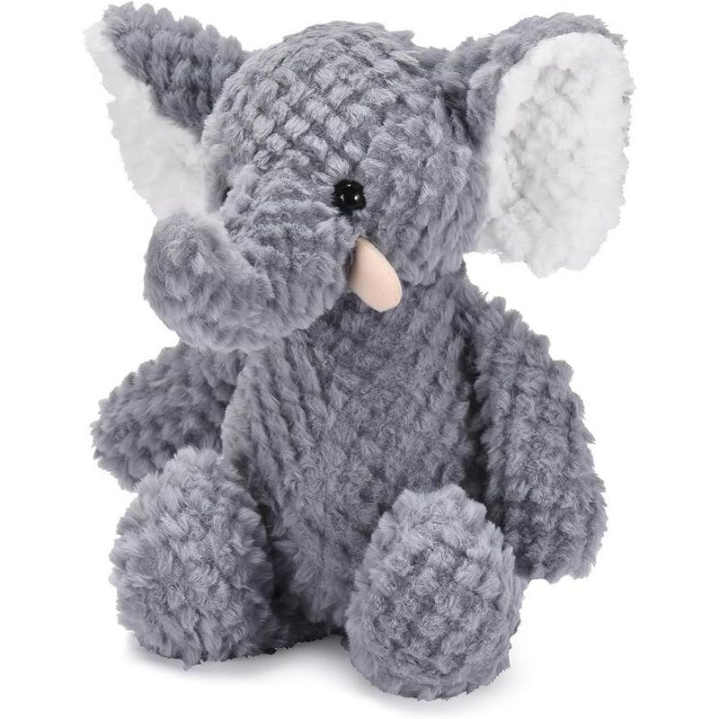 CHILDLIKE BEHAVIOR 15'' x 10'' Elephant Stuffed Toy, White & Light Purple, 1 of 3