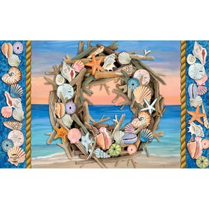 Briarwood Lane Doormat 30x18 Indoor Outdoor Driftwood Wreath Summer For Summer Doormat - 1 of 4
