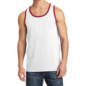 Mafoose Mens Solid Cotton Tank Top Sleeveless Tee Shirt for Sports, Gym, Fitness, Beach - 1 of 4