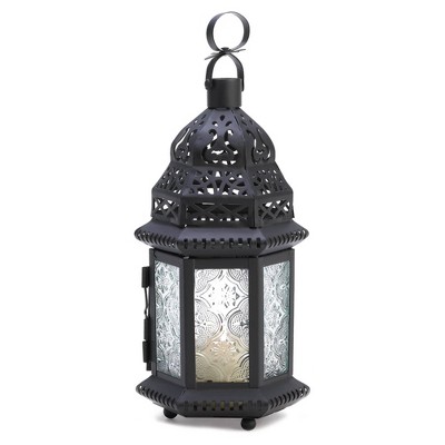 Iron/Glass Moroccan Style Outdoor Lantern - Zingz & Thingz