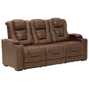 Owner's Box Power Recliner Sofa with Cup Holders & Storage - Signature Design by Ashley - 1 of 4