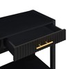 NicBex Modern Long Console Table with 3 Vertical Stripe Drawers,2-Tier Narrow Entryway Table for Living Room,Hallway - 3 of 4