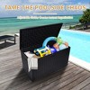 Okak 260/230/100 Gallon Waterproof Deck Box, Lockable Patio Storage Box, Outdoor Storage for Patio Furniture, Pool Accessories - 4 of 4