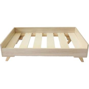 Midlee Raised Wooden Dog Bed Frame- Small