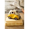 Ceramic VW Bug Lamp – 6.5"L Glazed Clay Night Light in Multi by Kalalou - 2 of 3