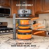 MaseiKar Pot Organizer Rack 8 Tiers Pots and Pans Organizer, Pot Lid Organizer for Kitchen Cabinet Cookware Organizers and Storage,Upgraded - 3 of 4