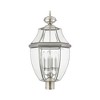 Livex Lighting Monterey 4 - Light Lantern in  Brushed Nickel - 3 of 4