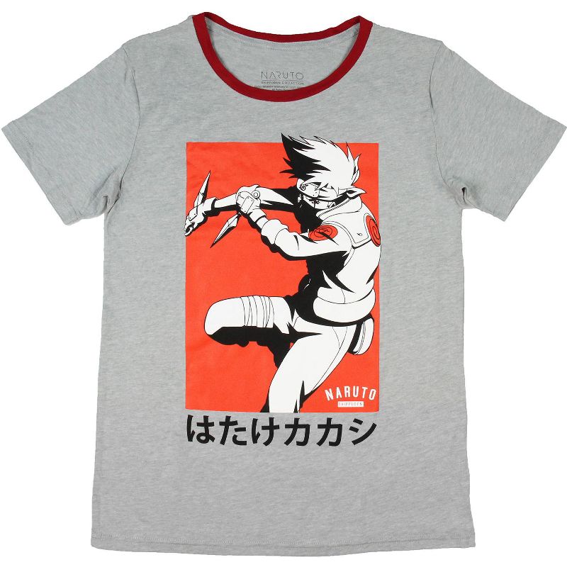 Naruto Junior's Kakashi Kanji Ringer T-Shirt, 1 of 4
