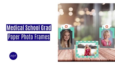Big Dot of Happiness Medical School Grad - Doctor Graduation Party 4x6  Picture Display - Paper Photo Frames - Set of 12