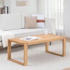 MH London Evo Rectangle Scallop Solid Wood Coffee Table For Living Room - 2 of 4