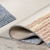 Nuloom Oaklyn Abstract 4x6 Indoor/Outdoor Area Rug for Living Room Patio Deck Front Porch Kitchen, Beige/Blue - 4 of 4