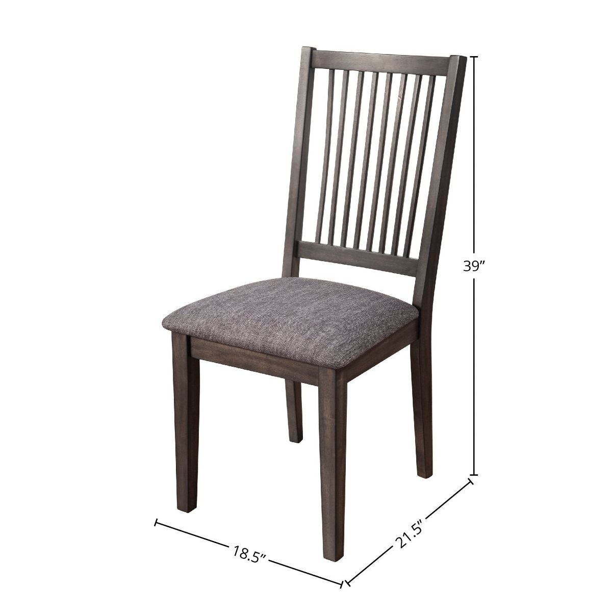 Lennox Slat-Back Side Chairs in Dark Tobacco | Alpine - thumbnail 7